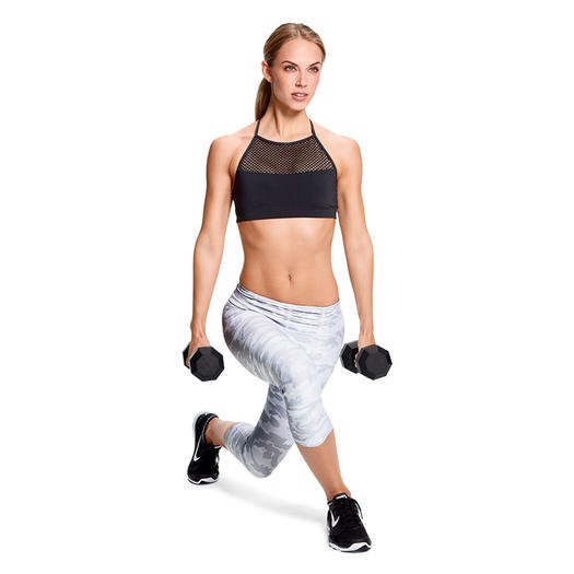 Dumbbell-Curtsy-Lunge