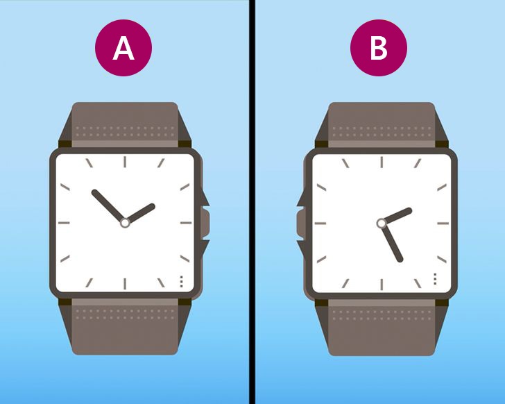 4. Vă puteți da seama care ceas nu este un ceas adevărat?
